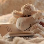 cuddly toy on bed