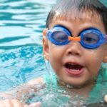 Child swimming