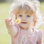 girl with flower