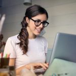 Woman on computer