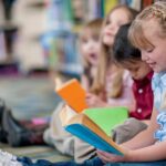 Children reading books