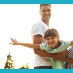 Parents supporting a child